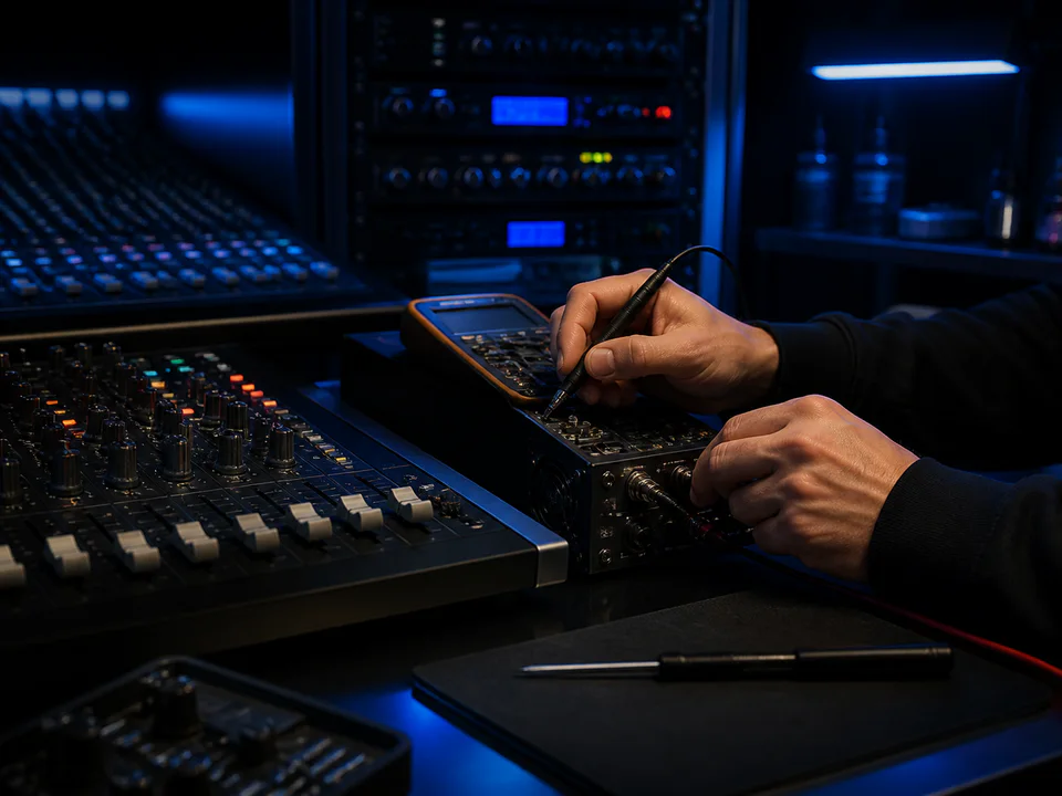 Início 5 Diagnóstico técnico em equipamento de áudio