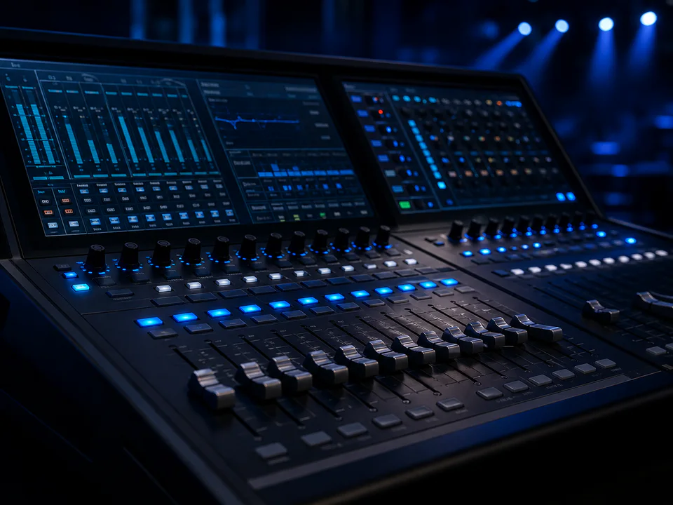Início 2 Console digital de áudio profissional